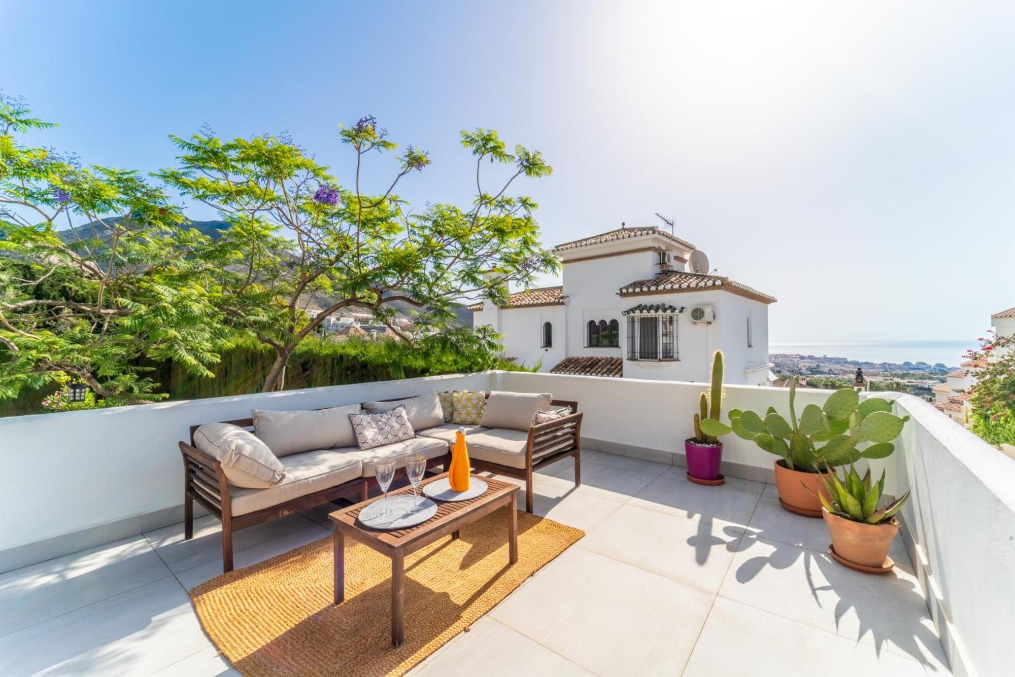 A Terrace With Sea View, 2 Bedrooms Apartment In Benalmadena Ngoại thất bức ảnh